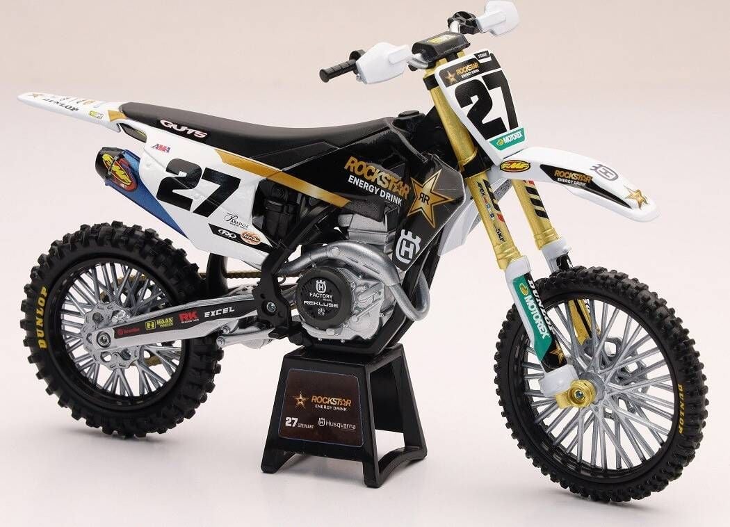 Malcolm Stewart #27 - Husqvarna FC450 1:12 scale model by New-Ray