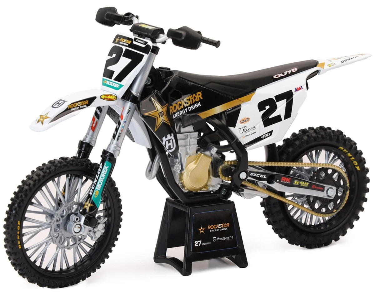 Malcolm Stewart #27 - Husqvarna FC450 1:12 scale model by New-Ray