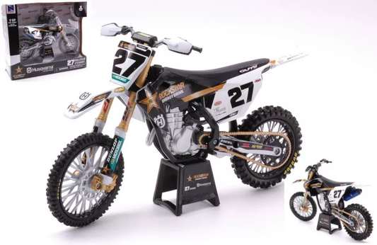 Malcolm Stewart #27 - Husqvarna FC450 1:12 scale model by New-Ray